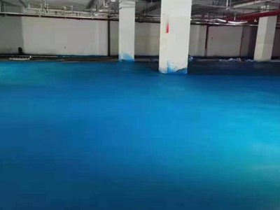 藍色金剛砂地坪